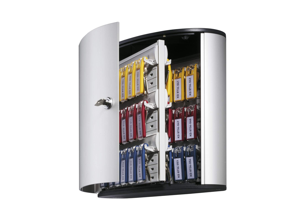 Sleutelkast Durable Key Box 54 sleutels met cilinderslot metaal-zilver