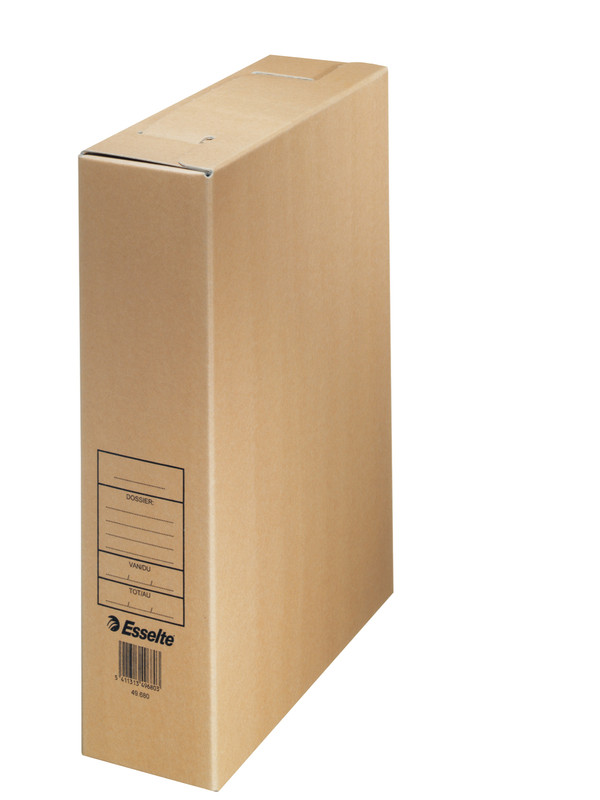 Archiefdoos Esselte karton A4 330x260mm rug 80mm bruin (4968000)
