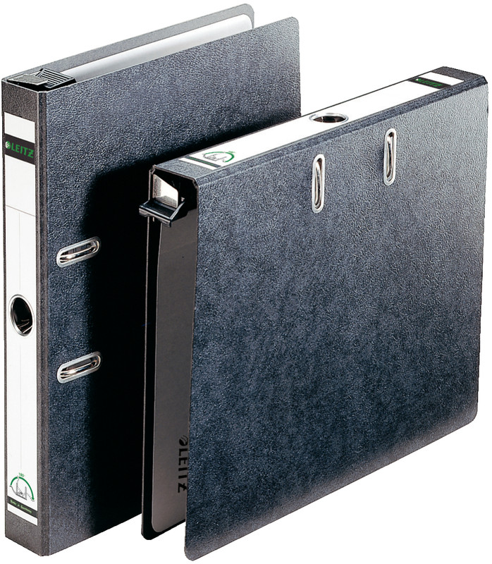 Hangordner Leitz 180° karton A4 rug 50mm zwart