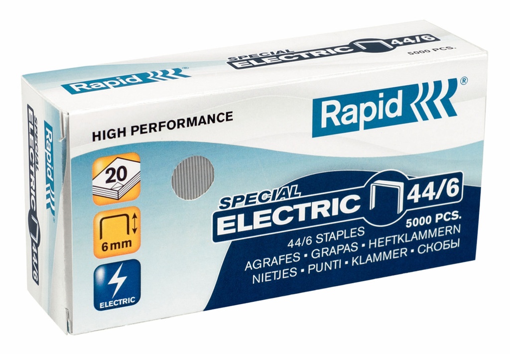 Nietjes Rapid Electric Strong 44/6 gegalvaniseerd (5000) (2486810)