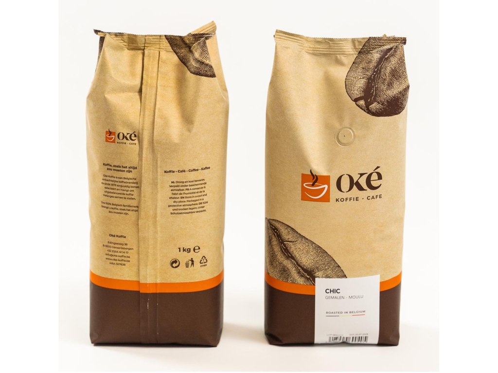 Koffie Oké Koffie Chic gemalen 1kg