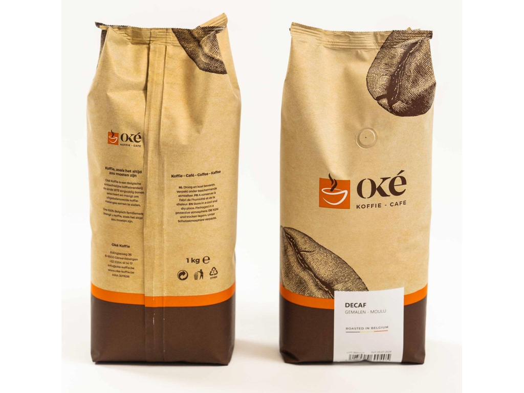 Koffie Oké Koffie Deca gemalen 1kg