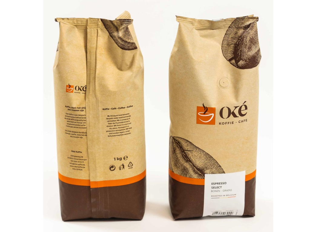 Koffie Oké Koffie Espresso Select bonen 1kg