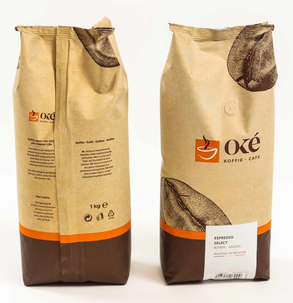 Koffie Oké Koffie Espresso Select bonen 1kg