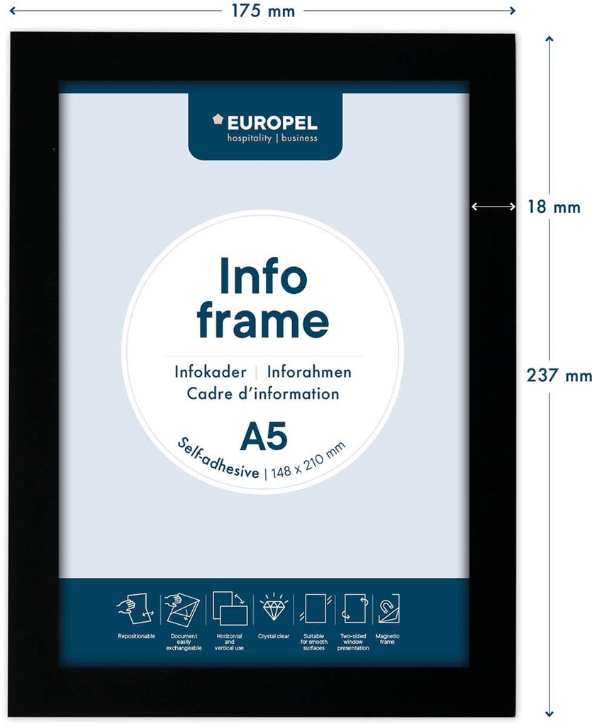 Ophangtas Europel A5 zelfklevend (2)