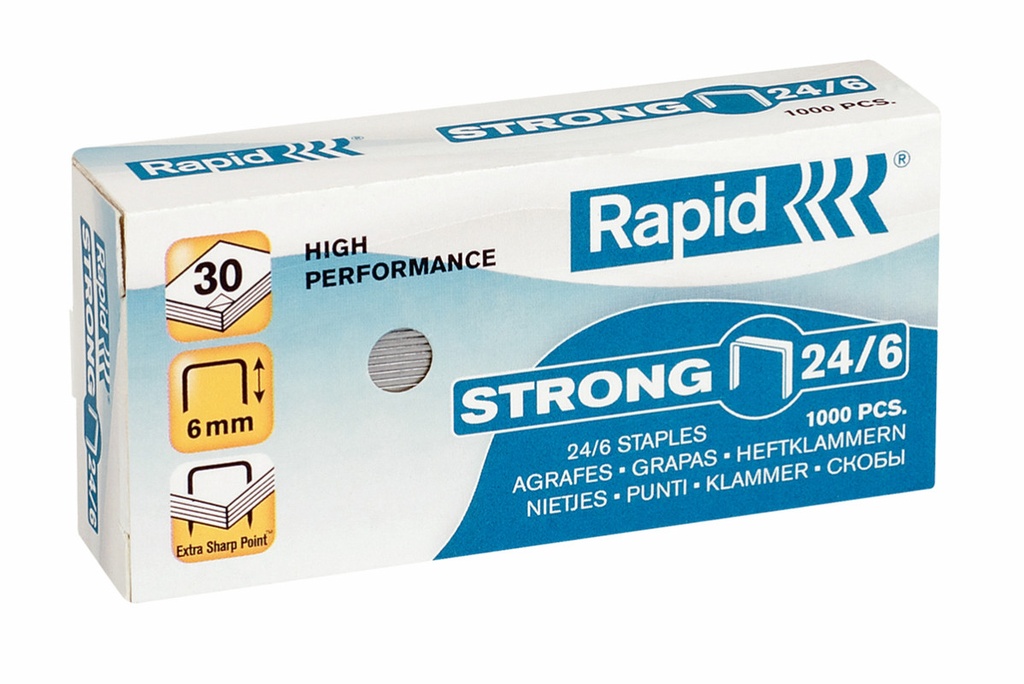 Nietjes Rapid High Performance Strong 24/6 gegalvaniseerd (1000) (2485580)