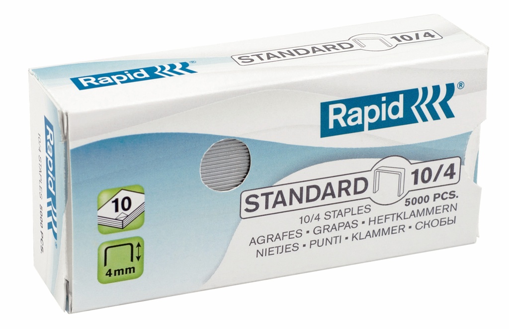 Nietjes Rapid Standard 10/4 gegalvaniseerd (5000)