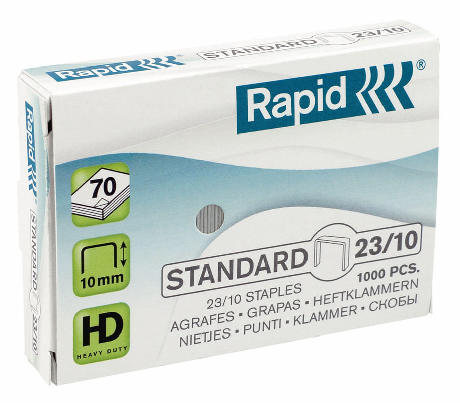 Nietjes Rapid Standard 23/10 gegalvaniseerd (1000)