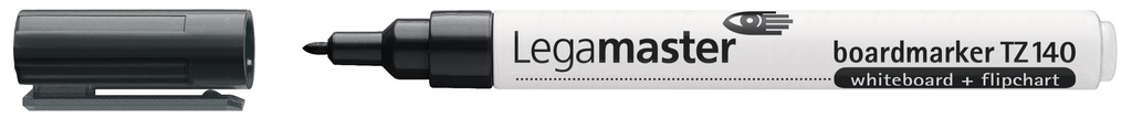 Whiteboardmarker Legamaster TZ140 ronde punt 1,0mm zwart