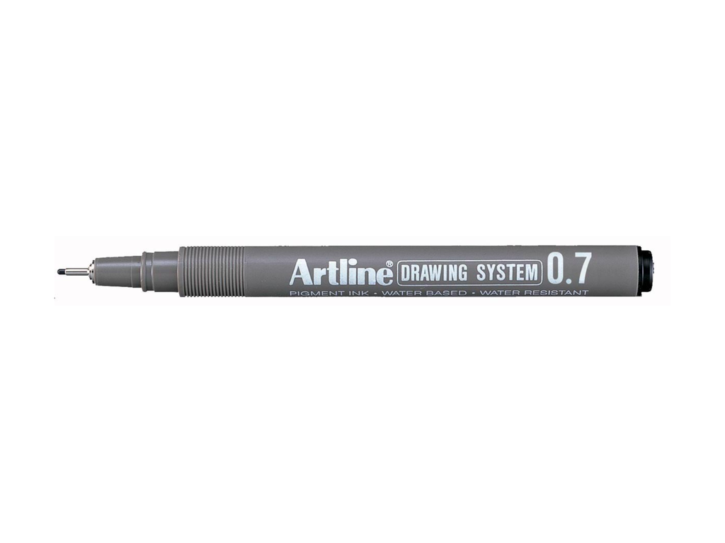 Fineliner Artline Drawing System 0,7mm zwart