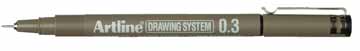 Fineliner Artline Drawing System 0,3mm zwart