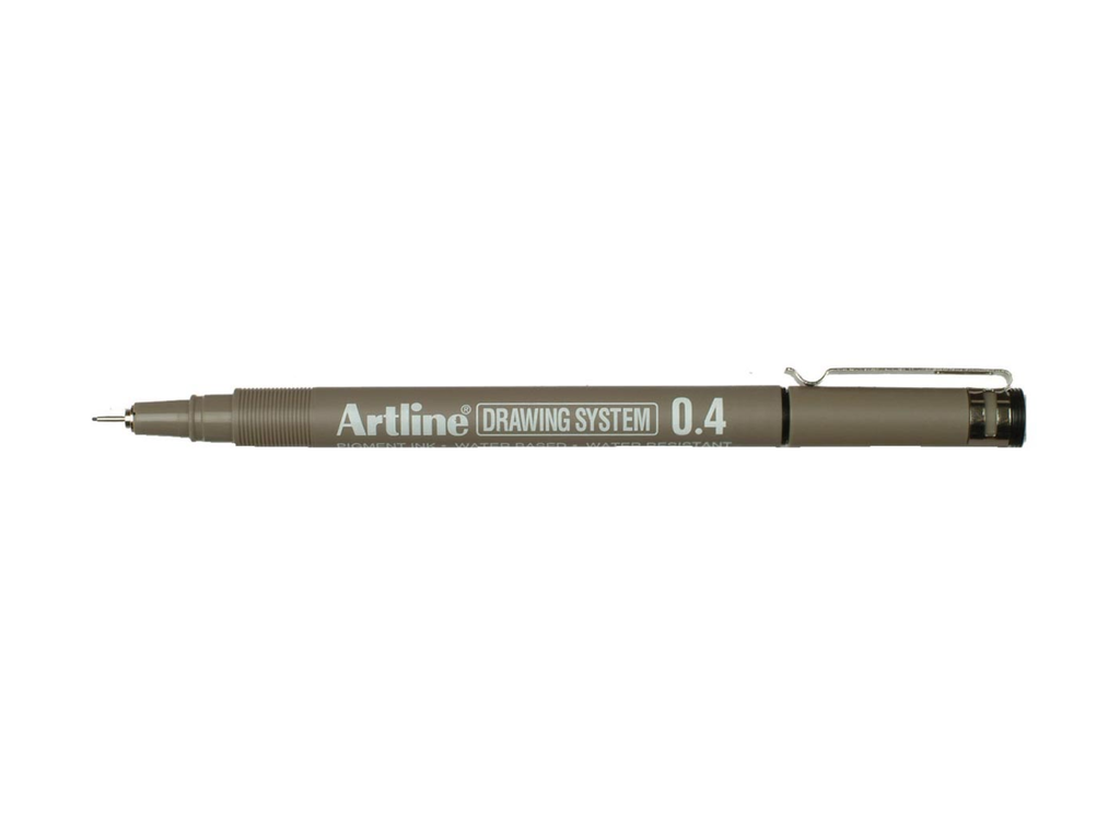 Fineliner Artline Drawing System 0,4mm zwart