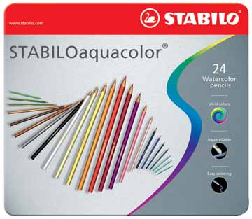 Kleurpotlood Stabilo Aquacolor assorti (24)