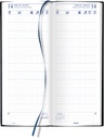Agenda Brepols Horeca Lima 143x325mm viertalig zwart 2026 1 dag/2 pagina's