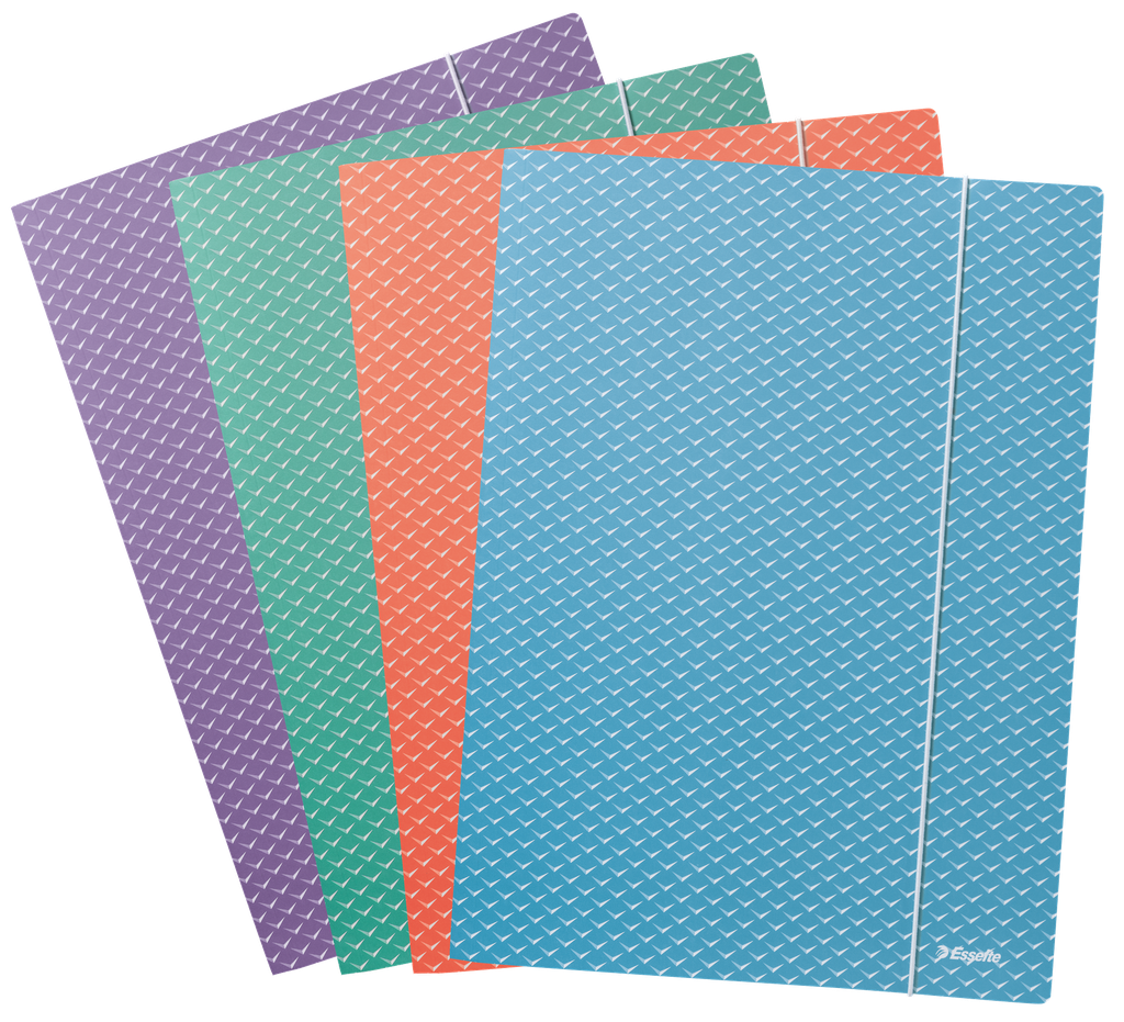Map 3-kleppen Esselte Colour'Breeze karton A4