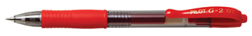 [TIM-2605002] Gelroller Pilot G-2 intrekbaar (rood)