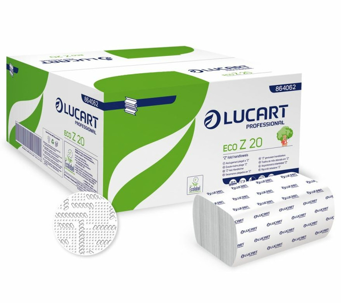 Handdoeken Lucart Z-vw Z20 recycled (864062) 20x24cm 200vel (15)