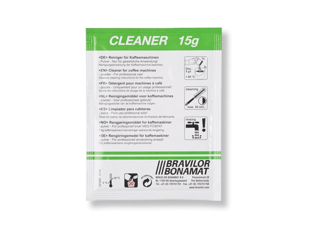 Reinigingsmiddel voor filterkoffiezetapparaten Bravilor Bonamat Cleaner 15g per zakje (60)