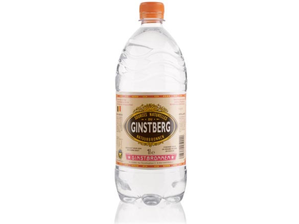 Water Ginstberg natuurlijk mineraalwater bruisend fles 1L (6)