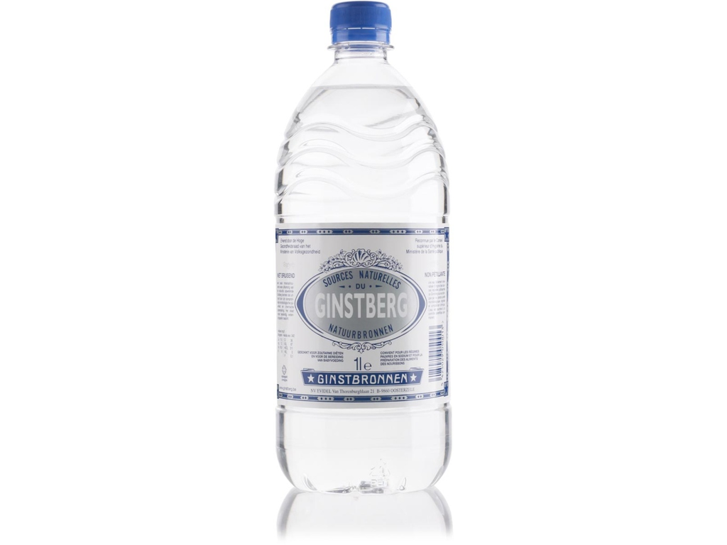 Water Ginstberg natuurlijk mineraalwater niet-bruisend fles 1L (6)