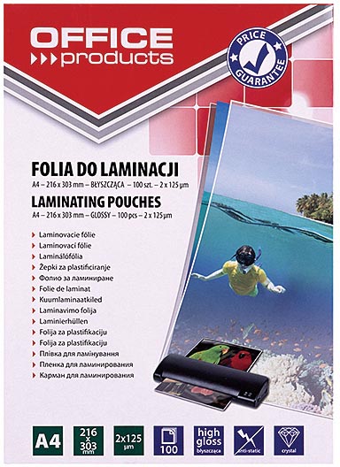 Lamineerhoes Office Products A4 2x125µ (100)