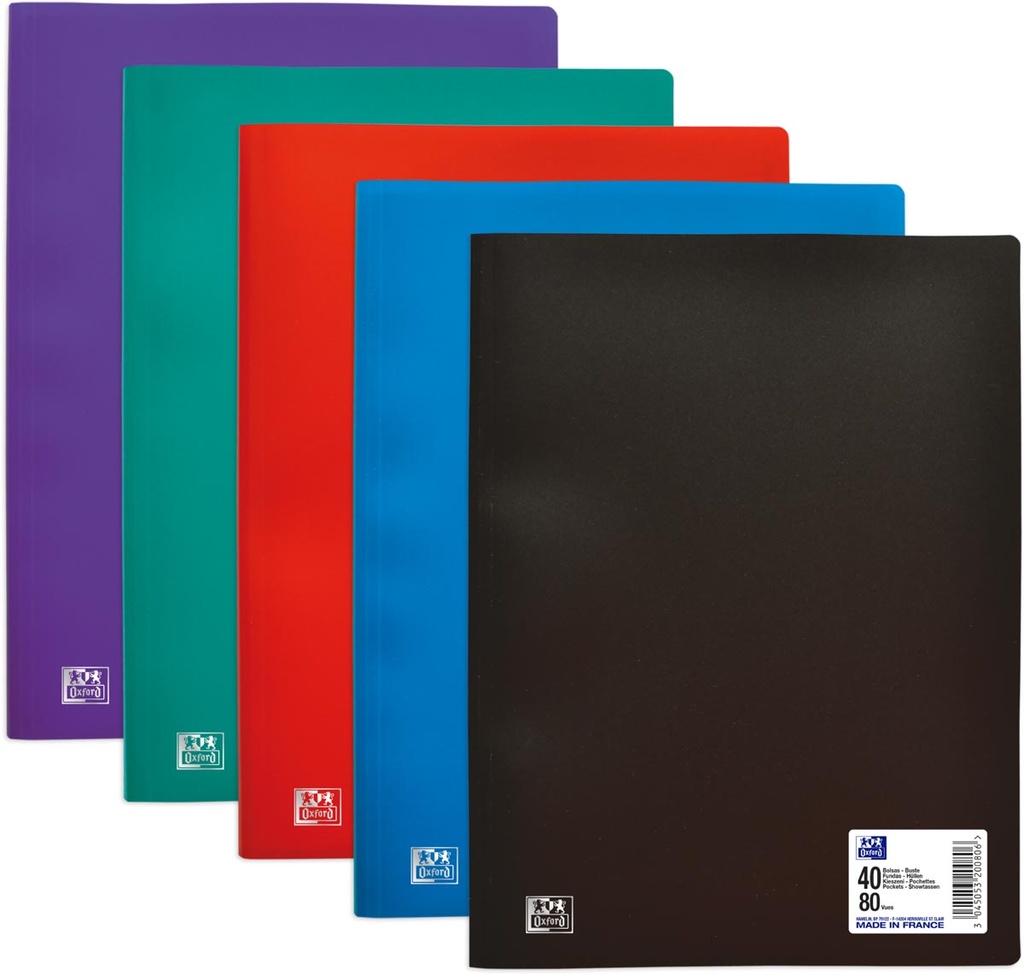 Showalbum Oxford Initial PP A4 40 tassen assorti