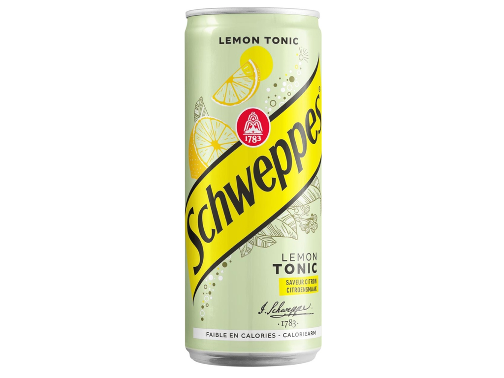 Frisdrank Schweppes Lemon Tonic sleek blik 33cl (24)