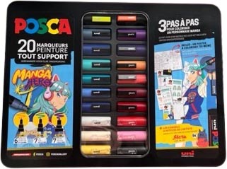Paintmarkers Posca ontwerp Manga assorti (20)