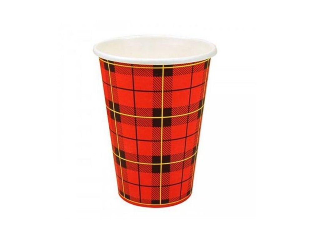 Drinkbeker Scotty karton 180ml Ø70,3mm rood (100)