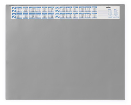 Schrijfonderlegger Durable 650x520mm met jaarkalender en transparante cover