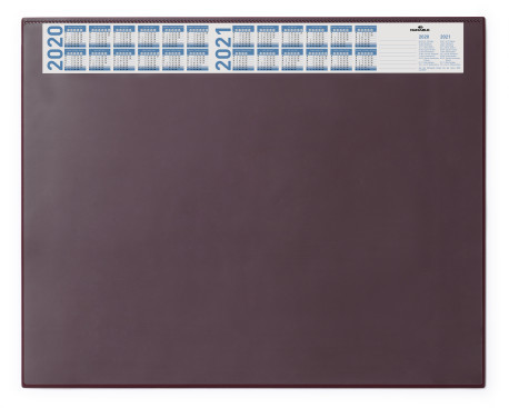 [DUR-720403] Schrijfonderlegger Durable 650x520mm met jaarkalender en transparante cover (rood)