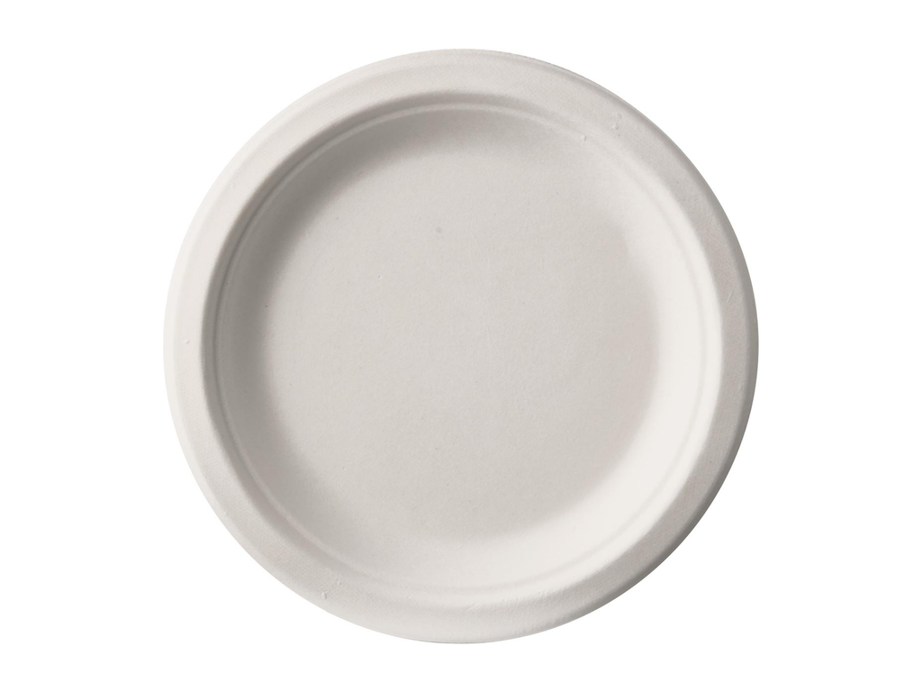 Bord Conpax Pure suikerriet Ø23cm wit (50)