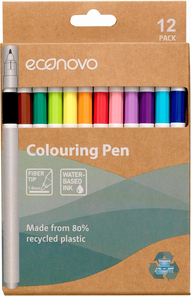 Viltstift Econovo assorti (12)