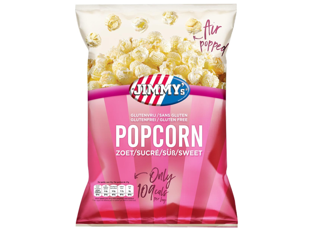 Popcorn Jimmy's zoet zak 27g