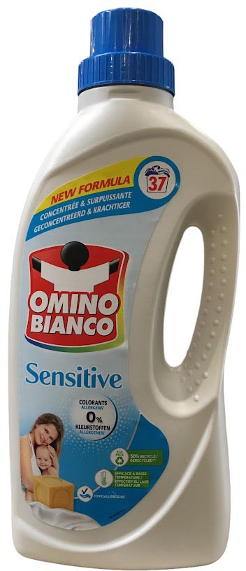 Wasmiddel Omino Bianco Sensitive 37 doseringen fles 1,48L