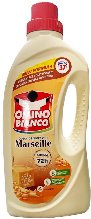 Wasmiddel Omino Bianco Marseille 37 doseringen fles 1,48L