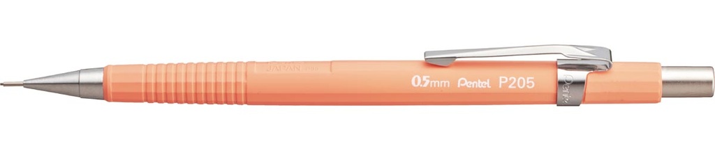 Vulpotlood Pentel 0,5mm pasteloranje met gum