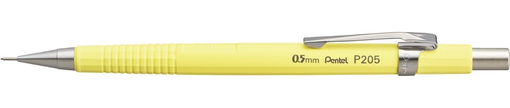 Vulpotlood Pentel 0,5mm pastelgeel met gum