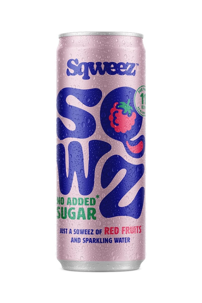 Frisdrank SQWZ Red Fruits BIO blikje 25cl (12)