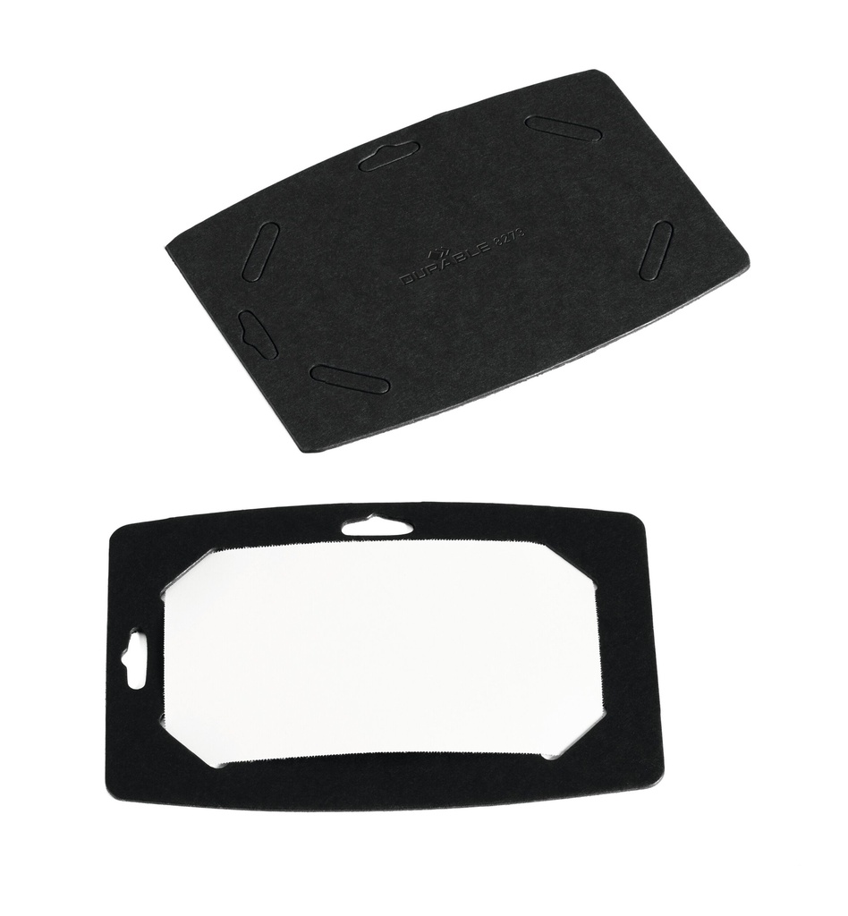 Naambadge Durable papier gerecycleerd 54x90mm zwart (20)