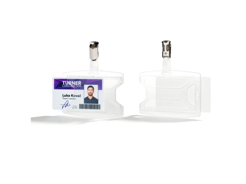 Kaarthouder Durable reXycle PP gerecycleerd voor 1 kaart met klem (25)