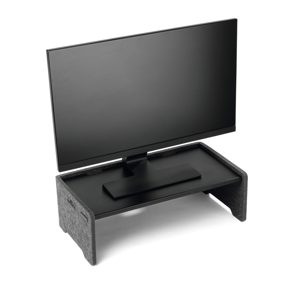 Monitorstandaard Durable Effect vilt houtskool