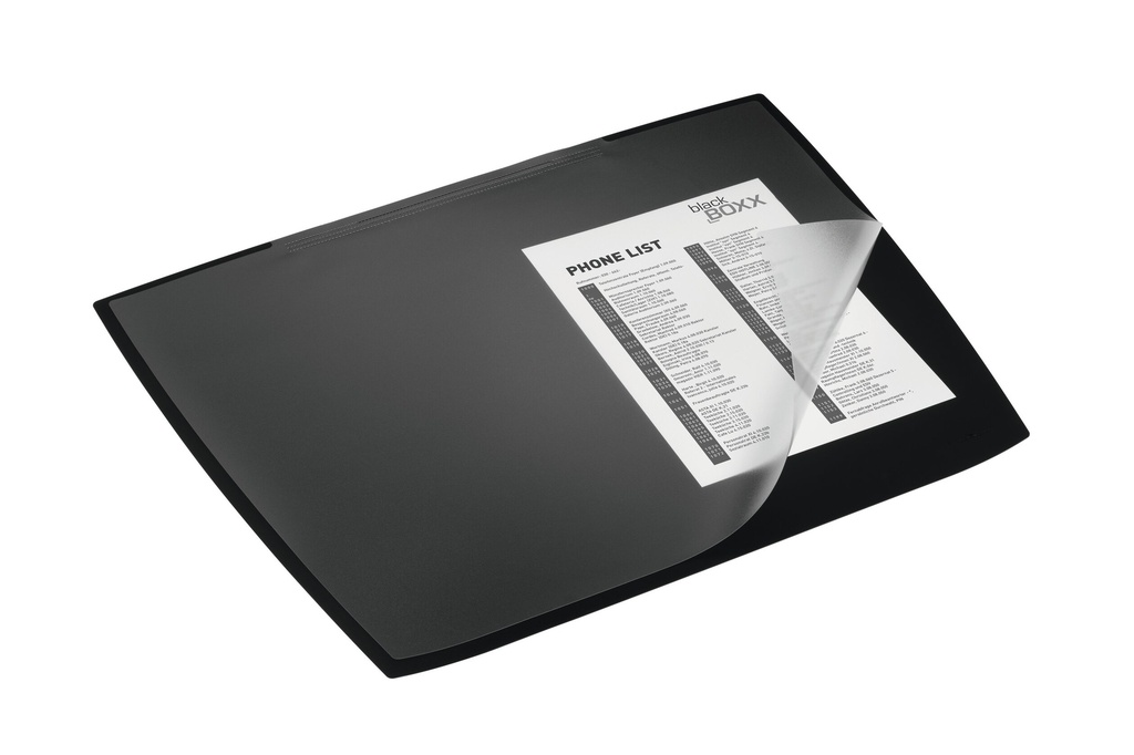 Schrijfonderlegger Durable Artwork PP 590x470mm met transparante cover