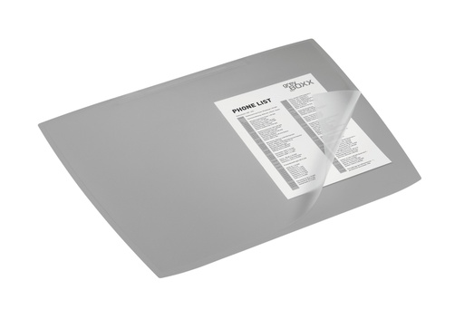[DUR-722110] Schrijfonderlegger Durable Artwork PP 590x470mm met transparante cover (grijs)