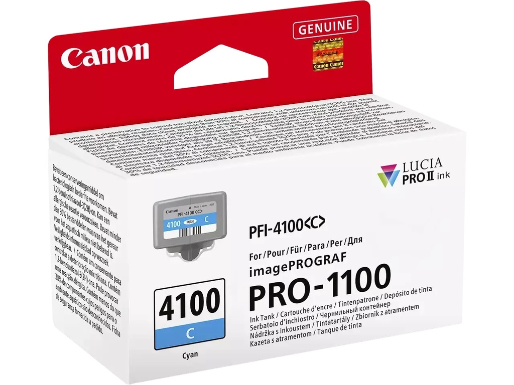 Cartridge Canon Inkjet PFI-4100CY imagePROGRAF PRO-1100