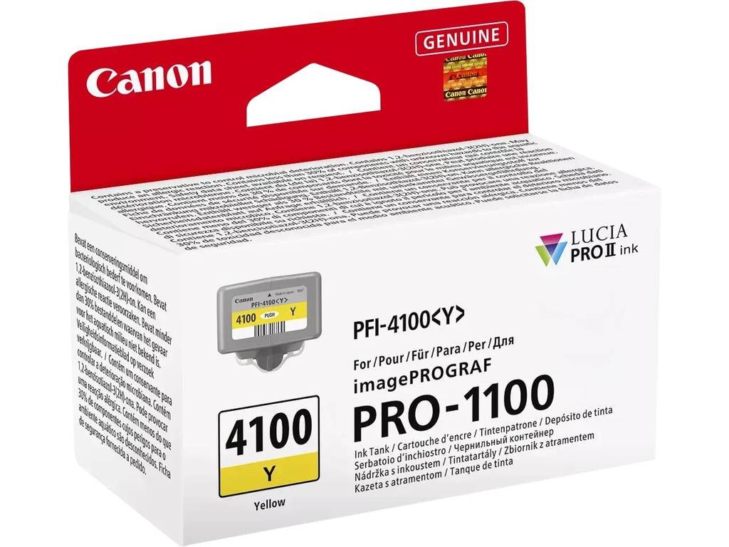 Cartridge Canon Inkjet PFI-4100YEL imagePROGRAF PRO-1100