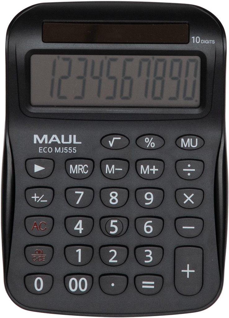Bureaurekenmachine MAUL ECO MJ 555 zwart