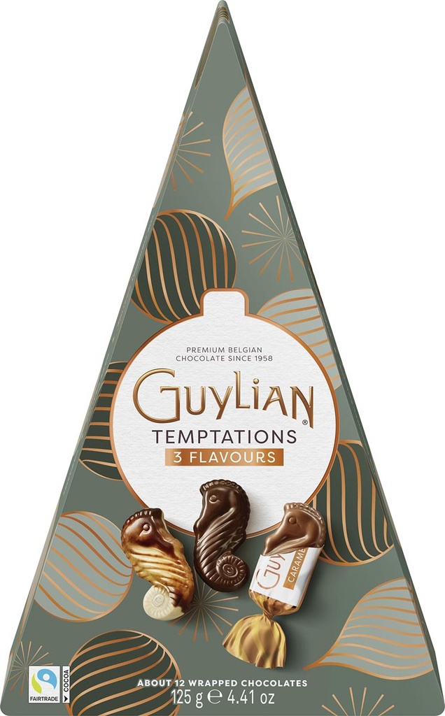 Chocolade Guylian Temptations Mix Kerstboom doos 125g