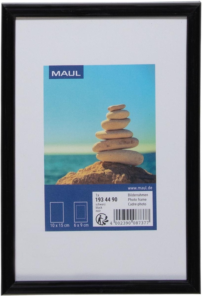 Fotolijst MAULart kunststof frame 10x15cm zwart