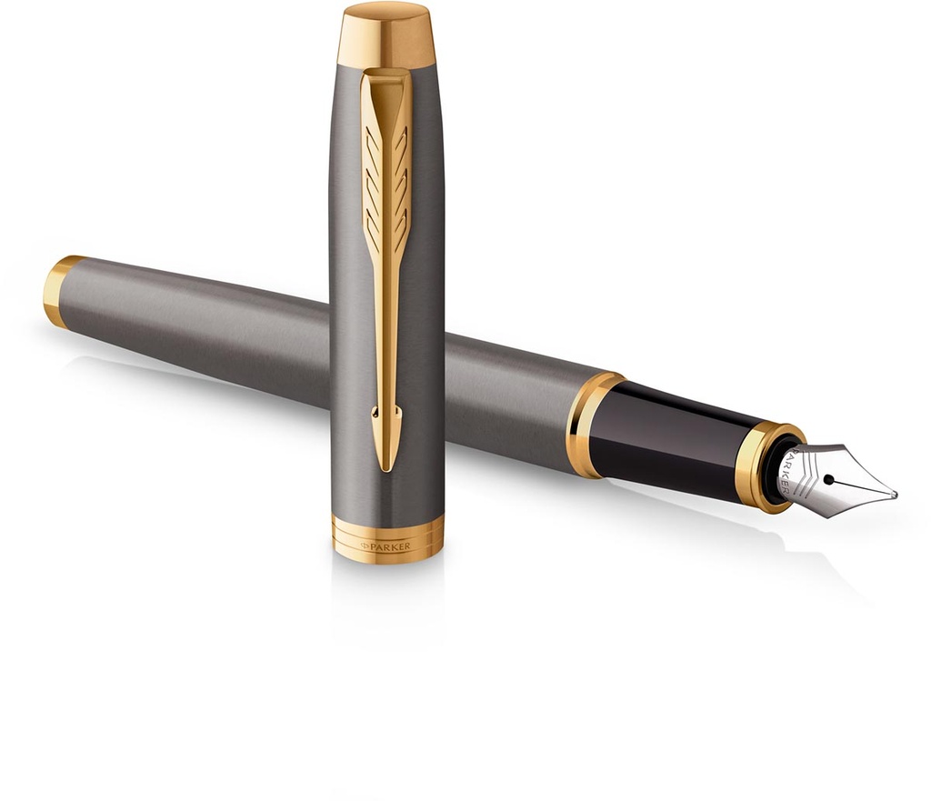 Vulpen Parker IM Premium zwarte inkt medium punt in giftbox grijs GT